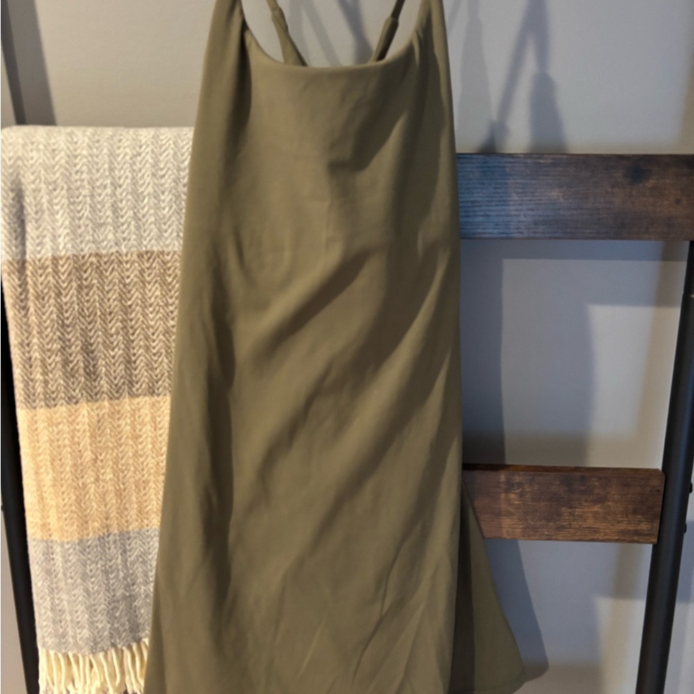 HALARA Strapless Olive Dress